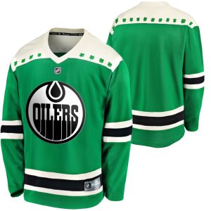 Herren Edmonton Oilers Eishockey Trikot Grün 2020 St. Patrick’s Day Breakaway